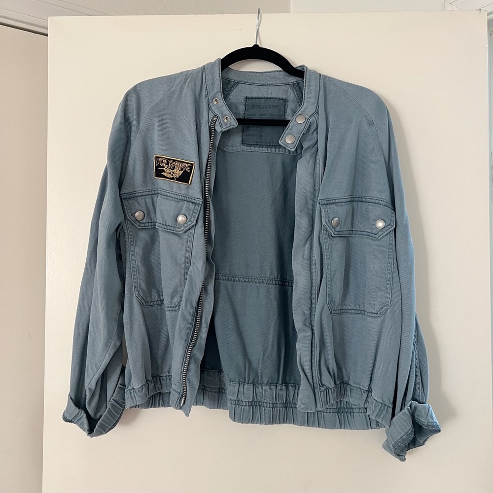 Zadig & Voltaire Blue Utility Jacket